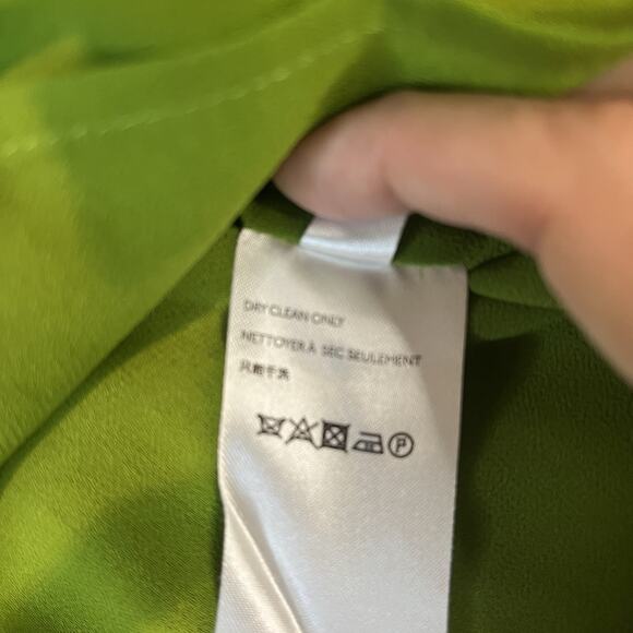 Anthropologie Maeve Savannah Swing Floral Lime Green Blouse Size 6 - Picture 11 of 11